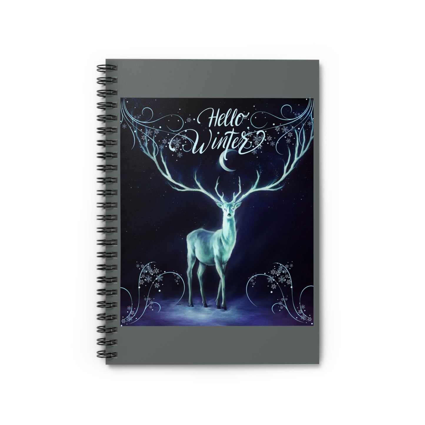 Hello Winter Spiral Notebook - Ruled Line