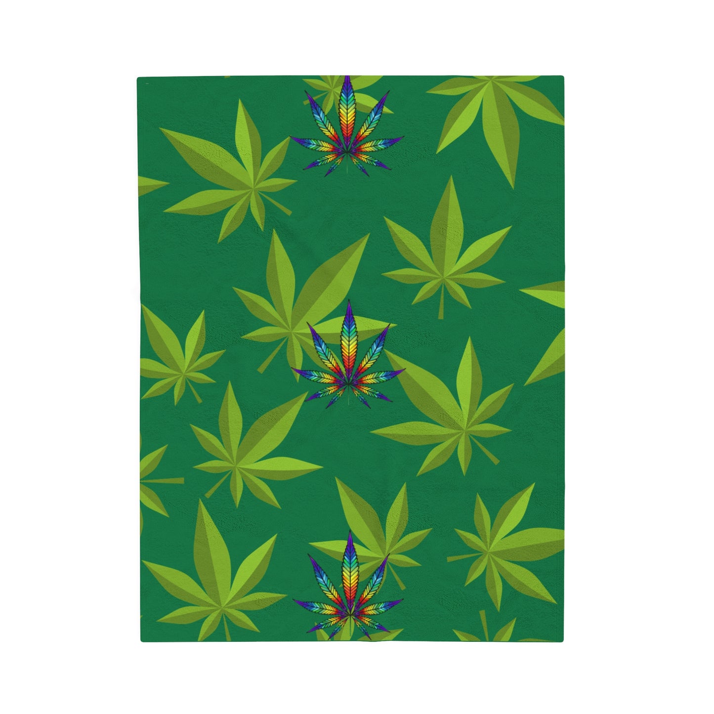 Cannabis Velveteen Plush Blanket