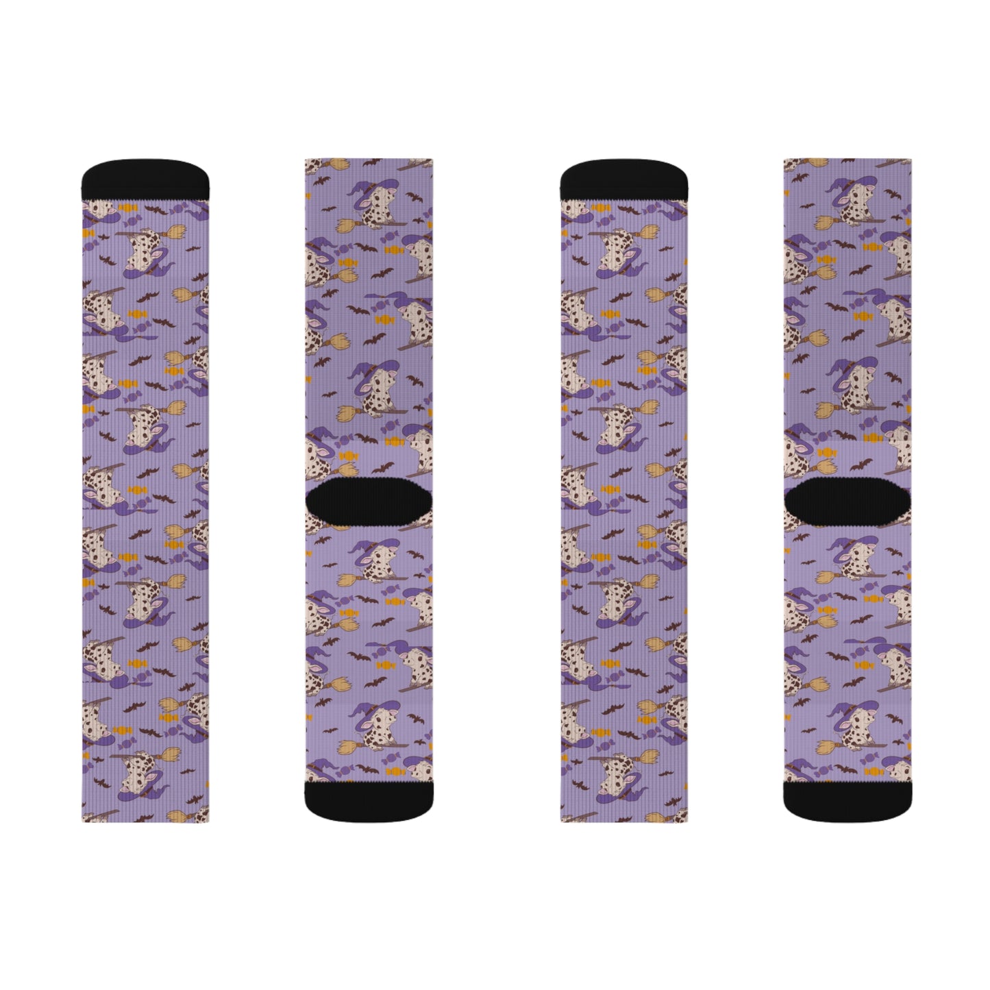 Witch Cow Sublimation Socks