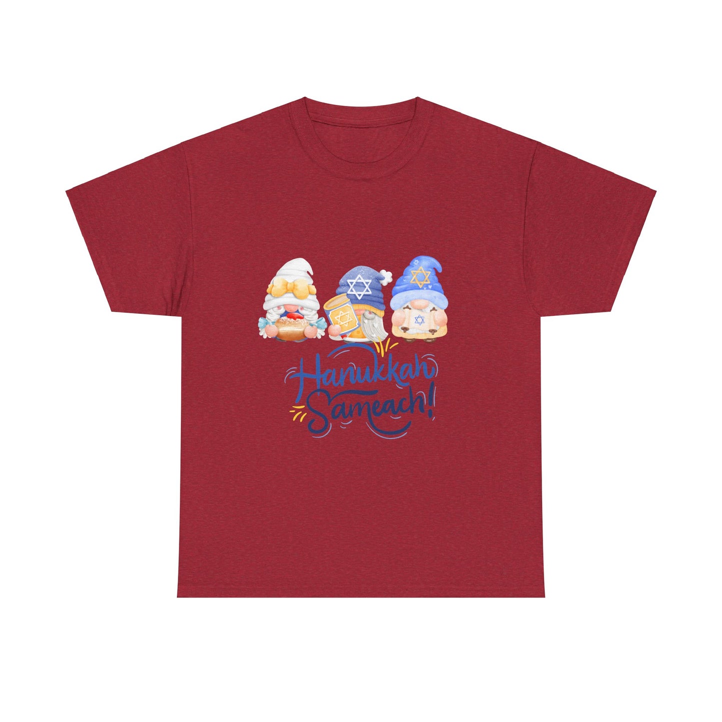 Hanukkah Gnomes Unisex Heavy Cotton Tee