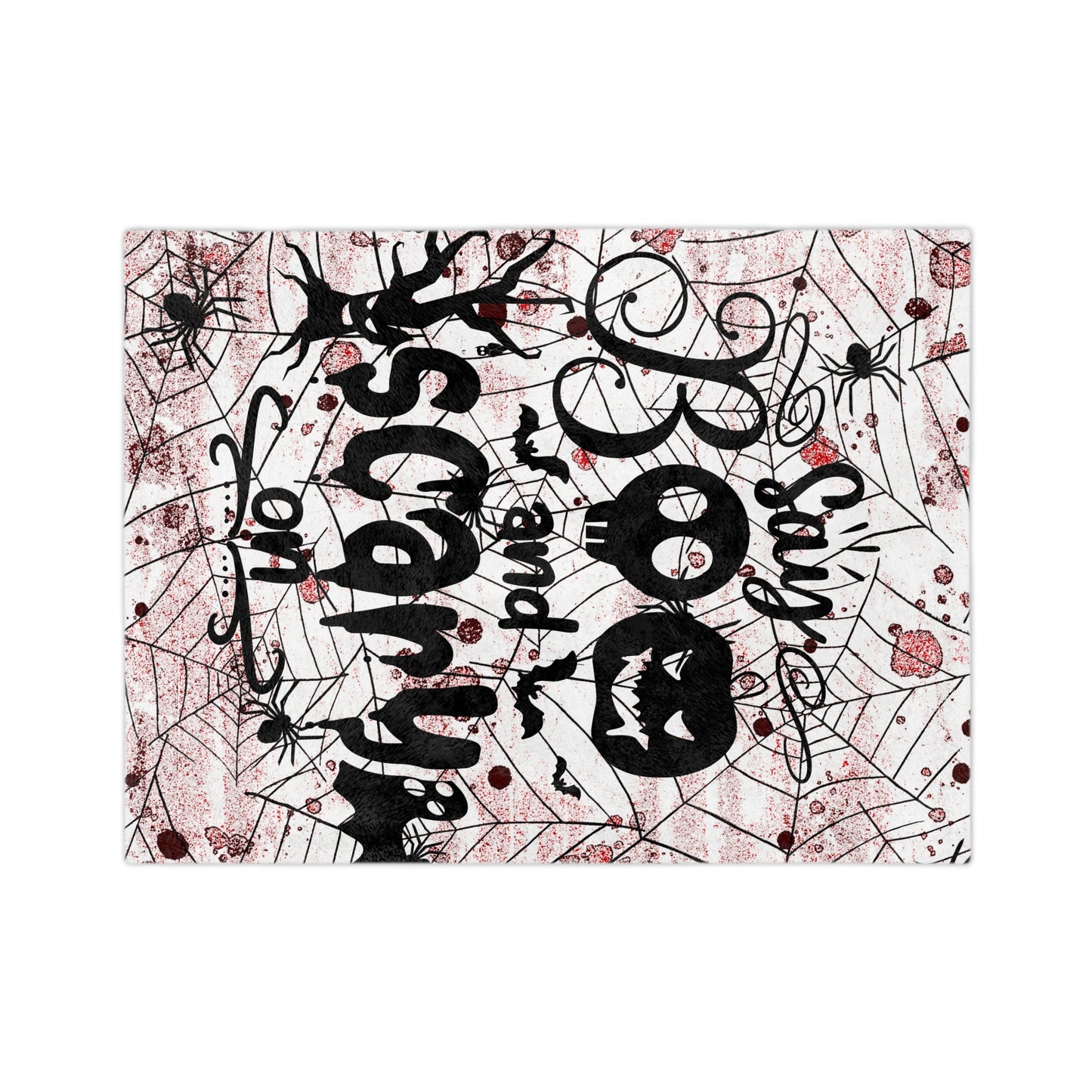 Say Boo Velveteen Microfiber Blanket