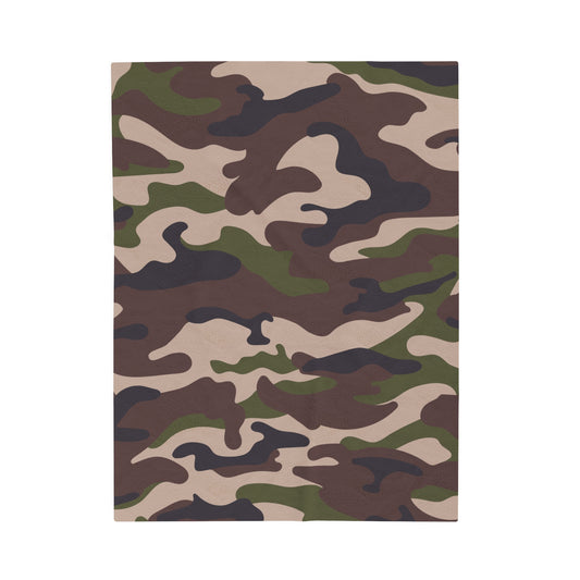 Camo Velveteen Plush Blanket
