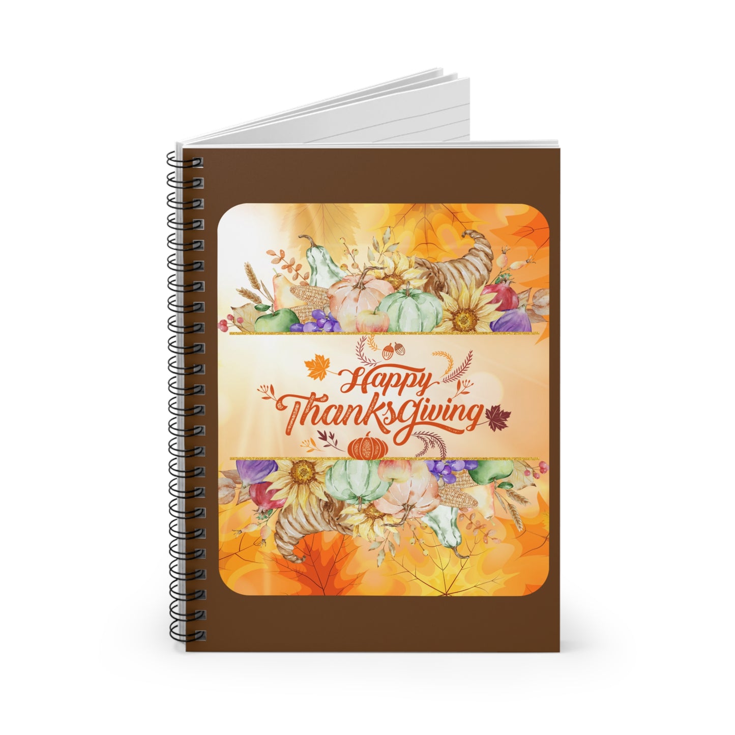 Thanksgiving Spiral Notebook - Ruled Line