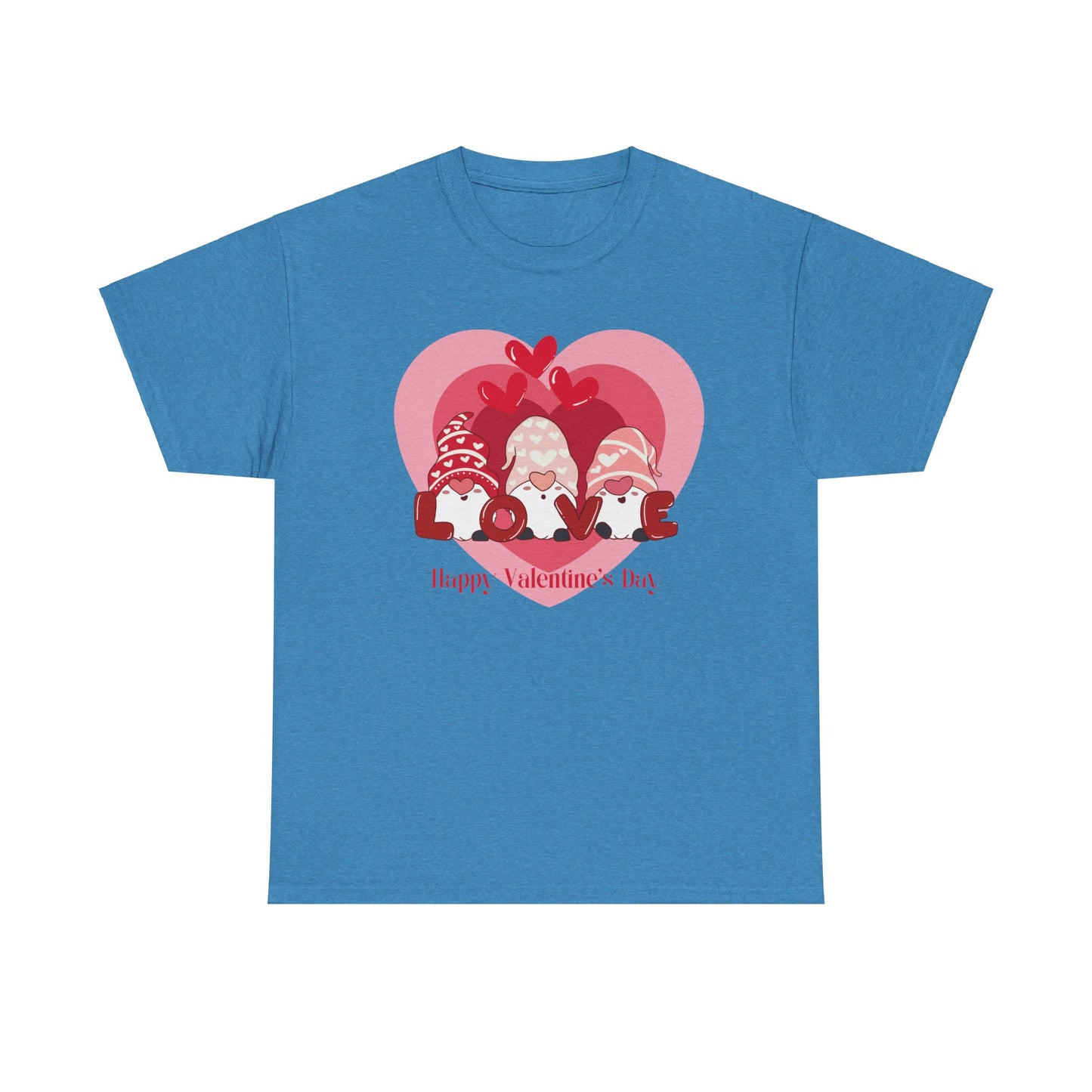 Valentines Gnome Unisex Heavy Cotton Tee