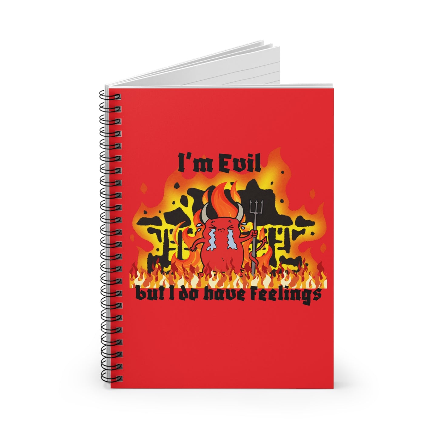 I'm evil Spiral Notebook - Ruled Line