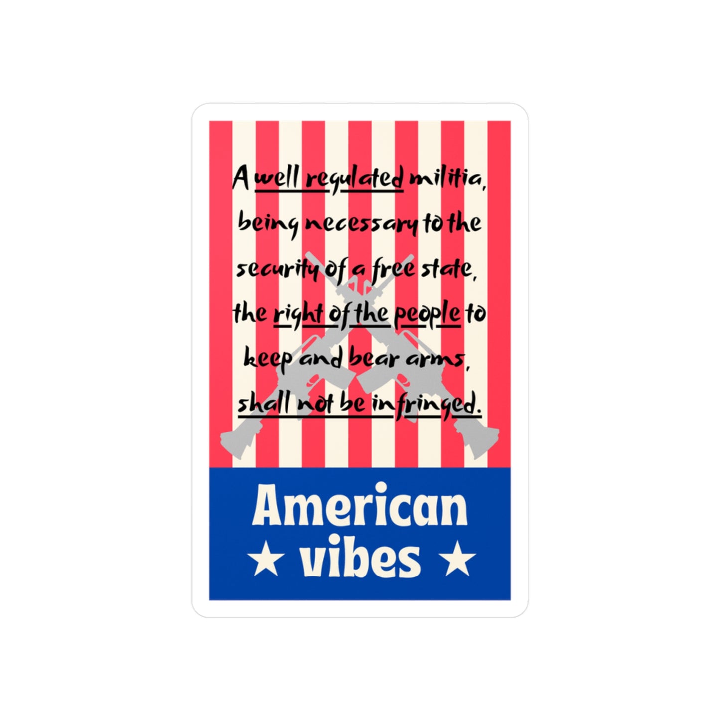 American Vibes Kiss-Cut Vinyl Decals