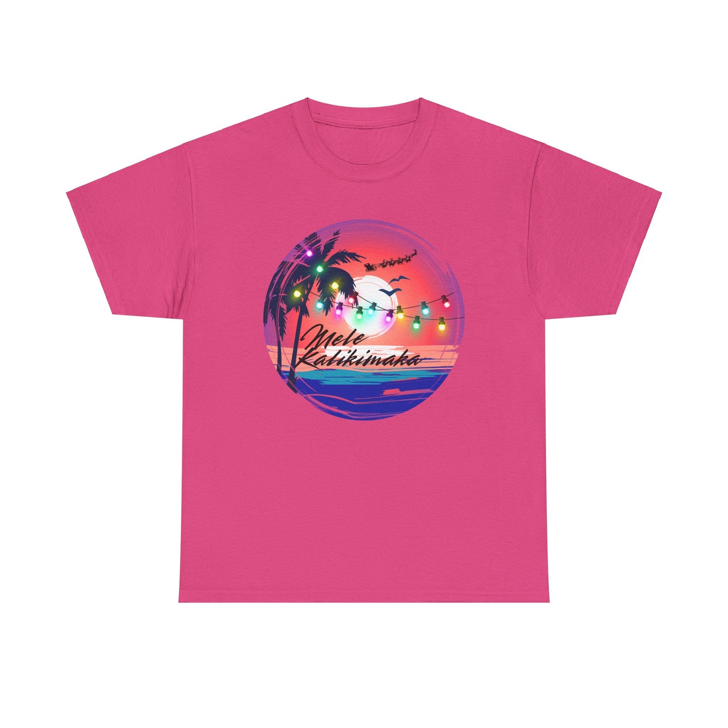 Mele Kalikimaka Unisex Heavy Cotton Tee