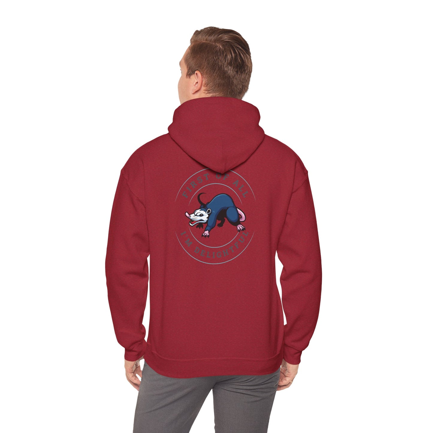 First of all Unisex Heavy Blend™ Hooded Sweatshirt