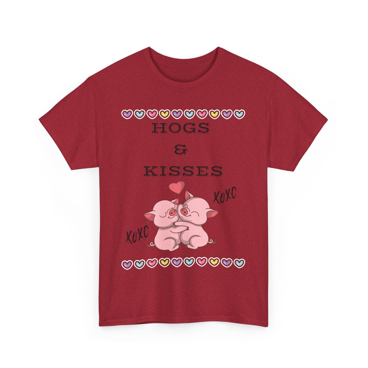 Hogs & Kisses Unisex Heavy Cotton Tee