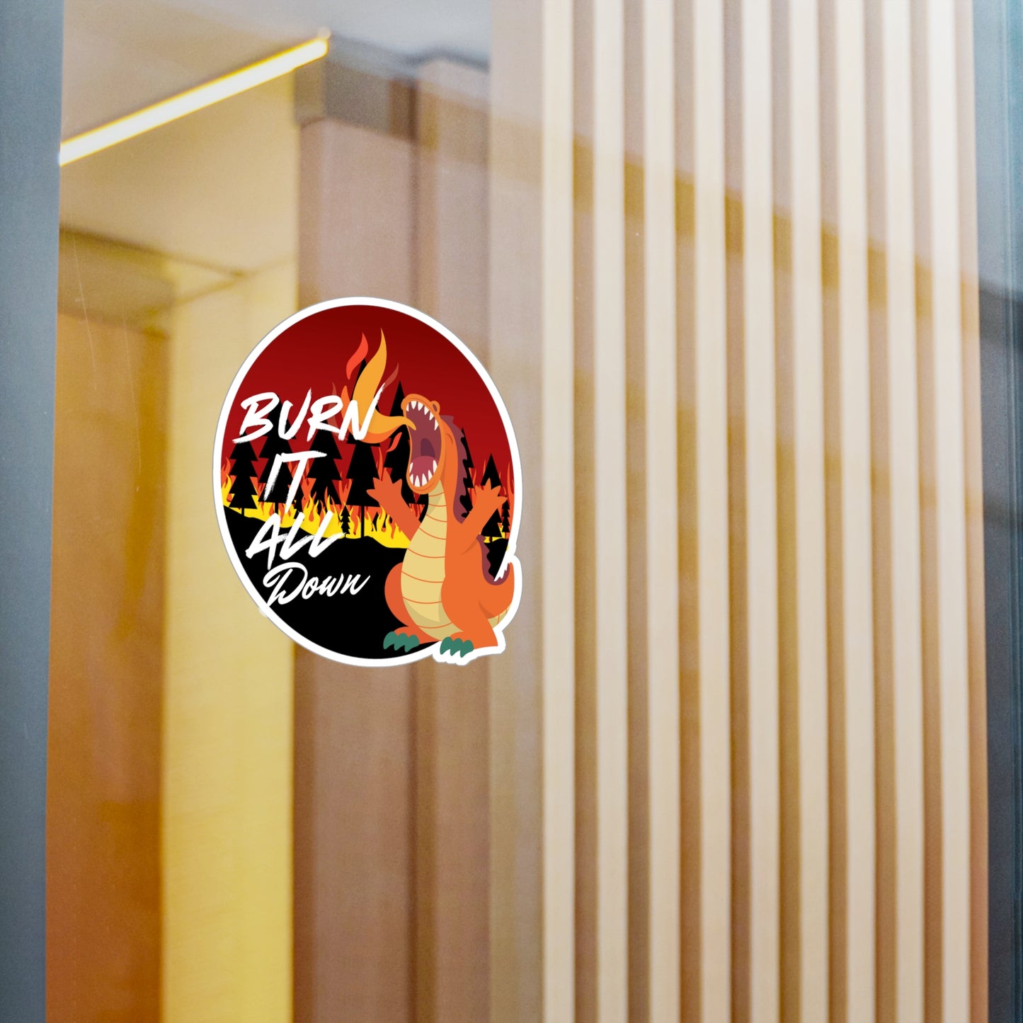 Burn It Kiss-Cut Vinyl Decals
