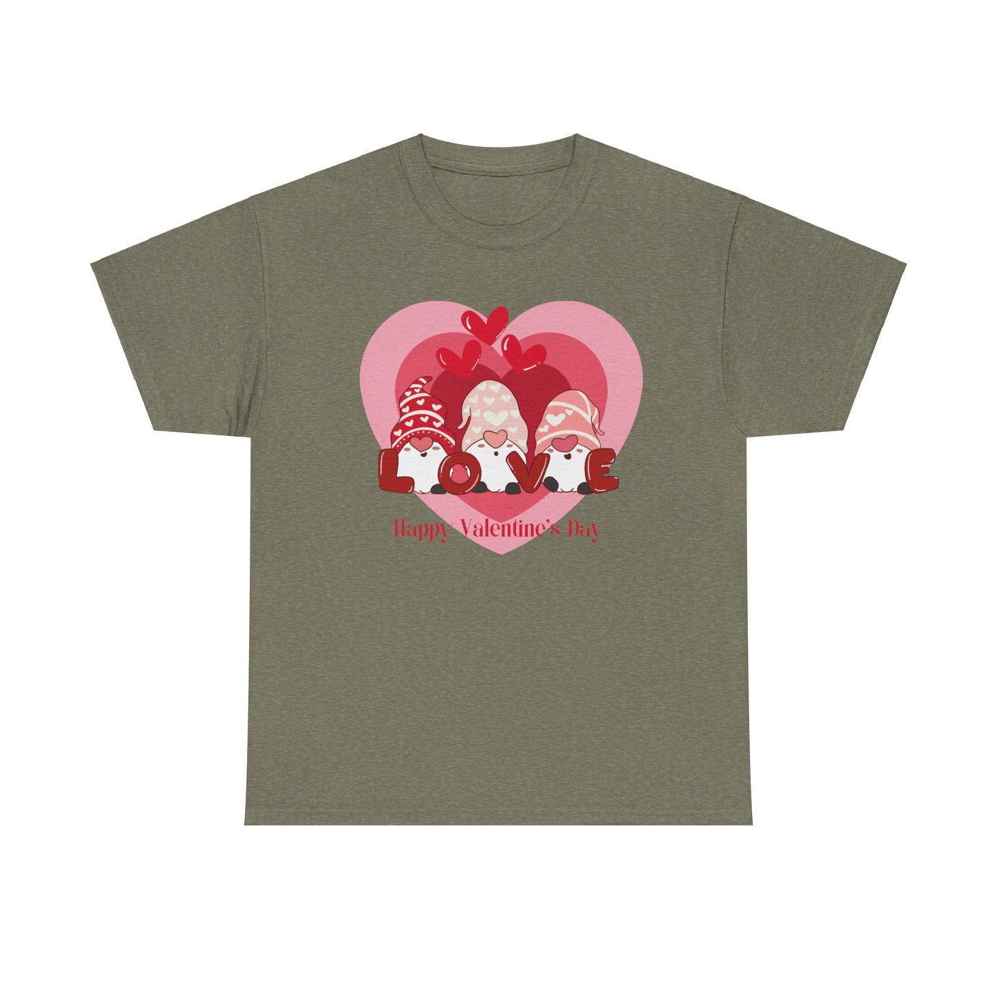 Valentines Gnome Unisex Heavy Cotton Tee