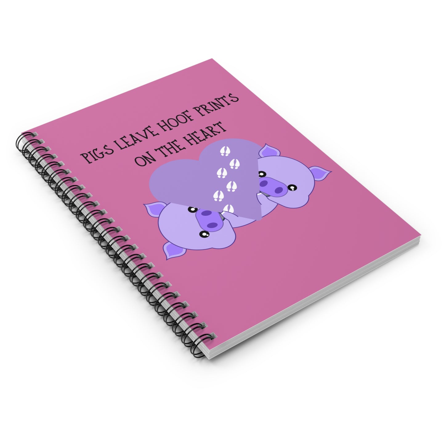 Pigs leave Spiral Notebook - Ruled Line