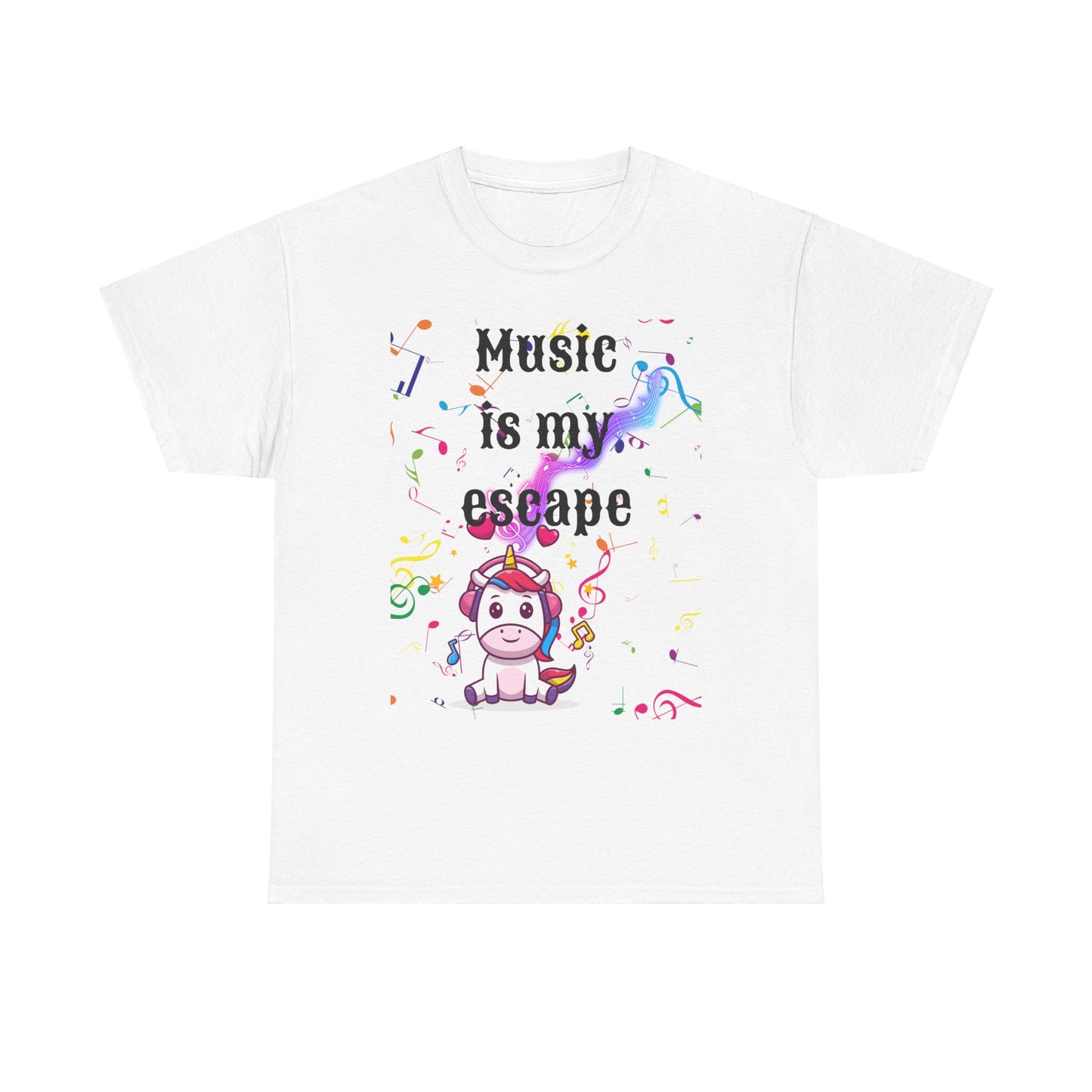 Music is Unisex Heavy Cotton Tee