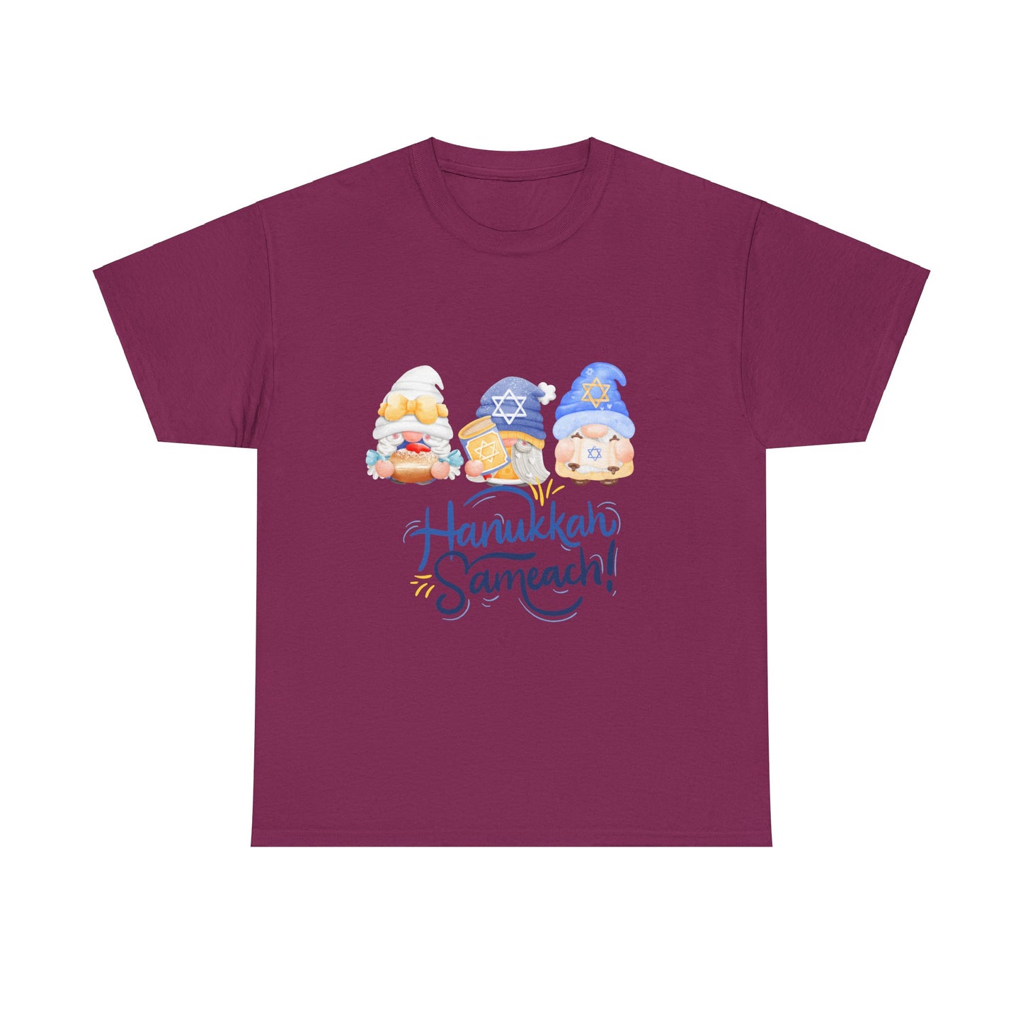 Hanukkah Gnomes Unisex Heavy Cotton Tee