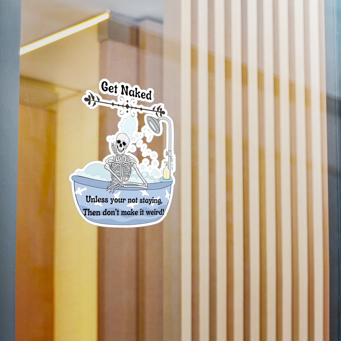 Get Naked Kiss-Cut Vinyl Decals