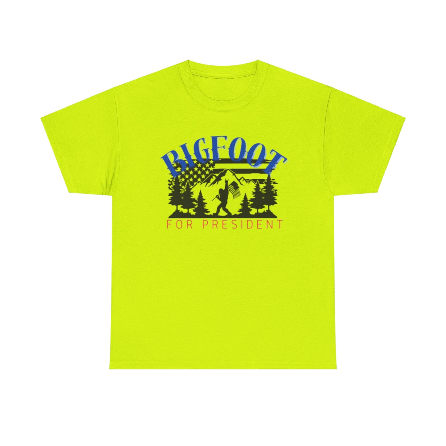 Bigfoot for President Unisex Heavy Cotton Tee