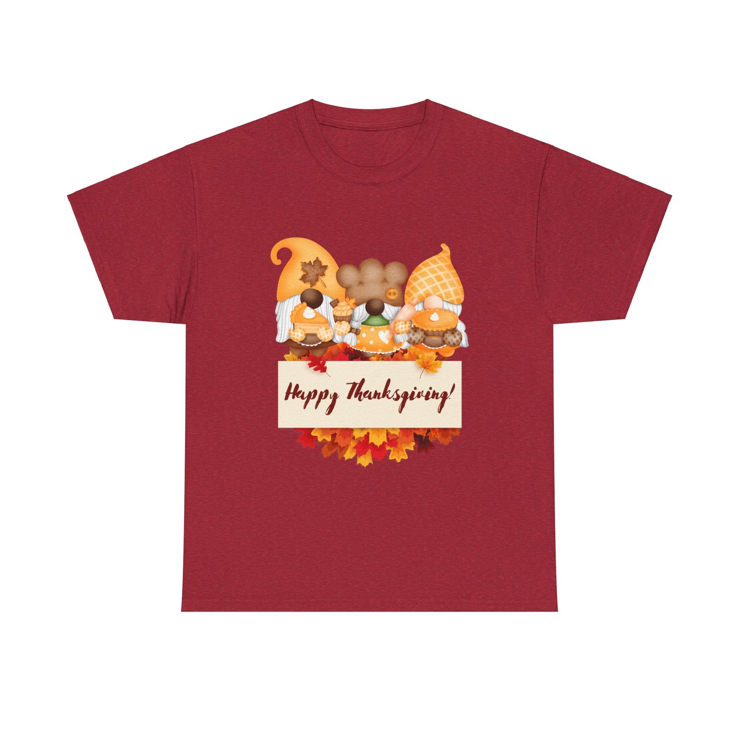 Gnome Thanksgiving Unisex Heavy Cotton Tee