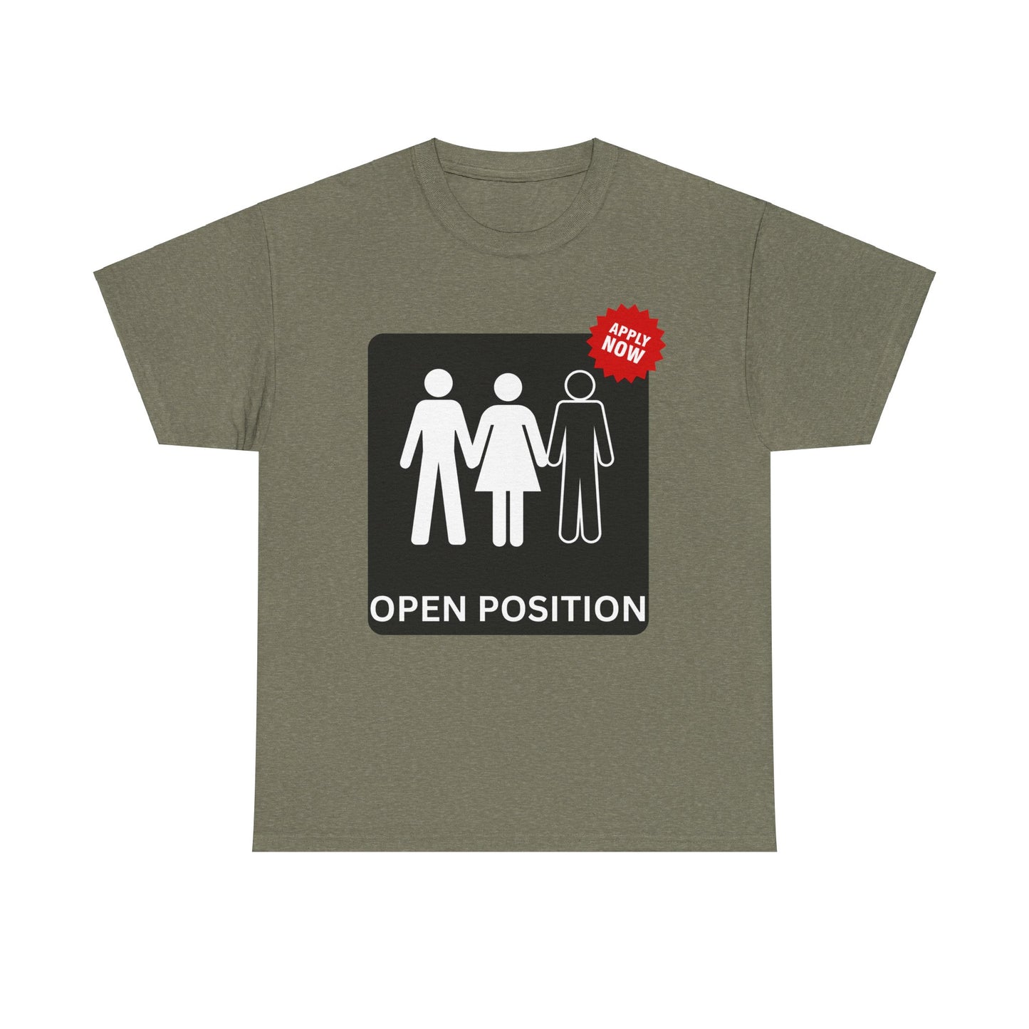 Open Position Unisex Heavy Cotton Tee