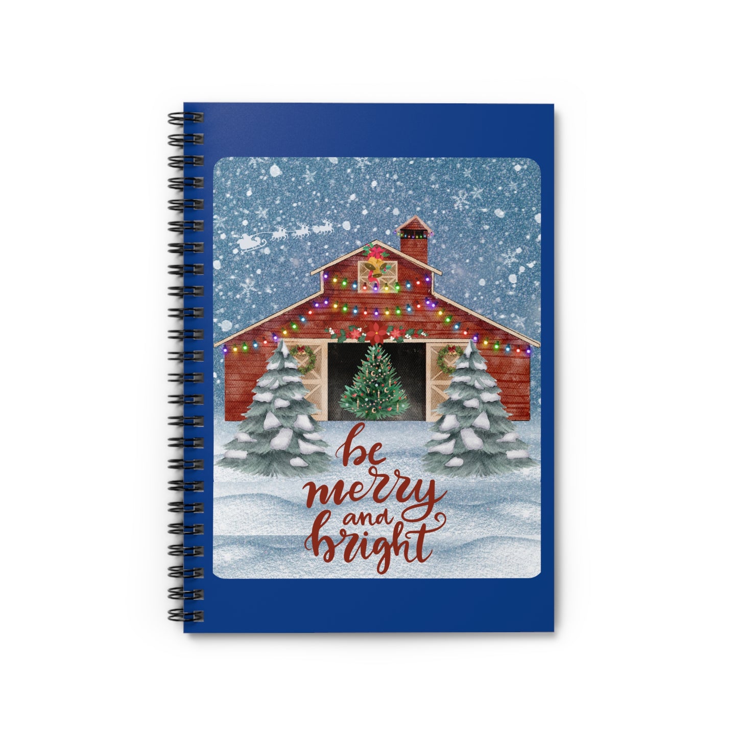 Be Merry Spiral Notebook - Ruled Line