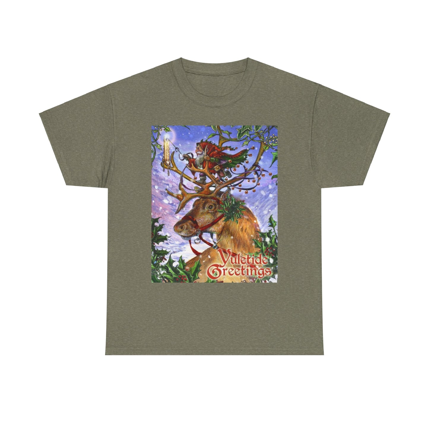Yuletide Greetings Unisex Heavy Cotton Tee