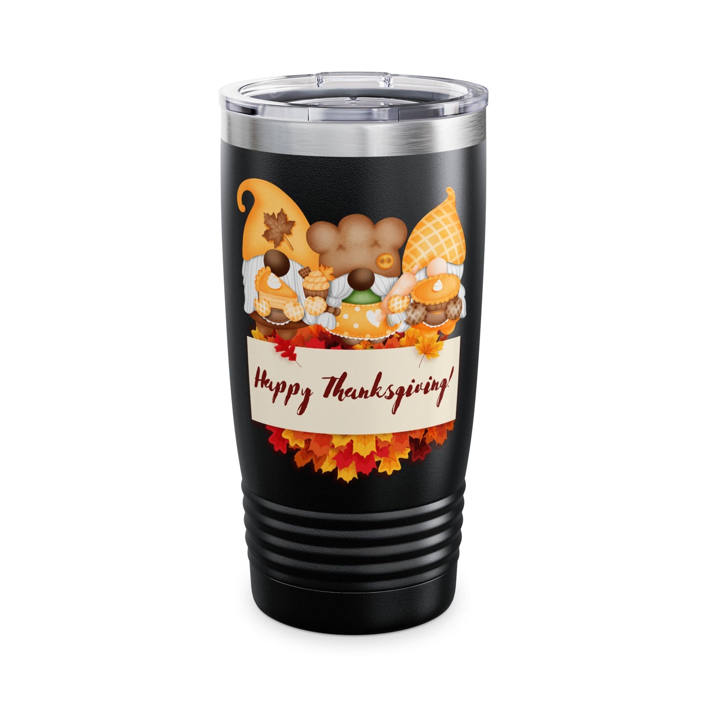 Gnome Thanksgiving Ringneck Tumbler, 20oz
