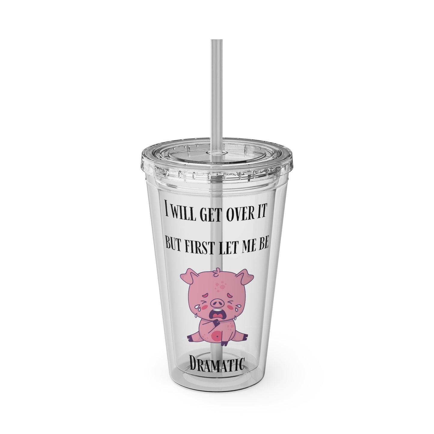 I WILL Sunsplash Tumbler with Straw, 16oz