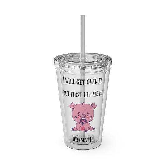 I WILL Sunsplash Tumbler with Straw, 16oz