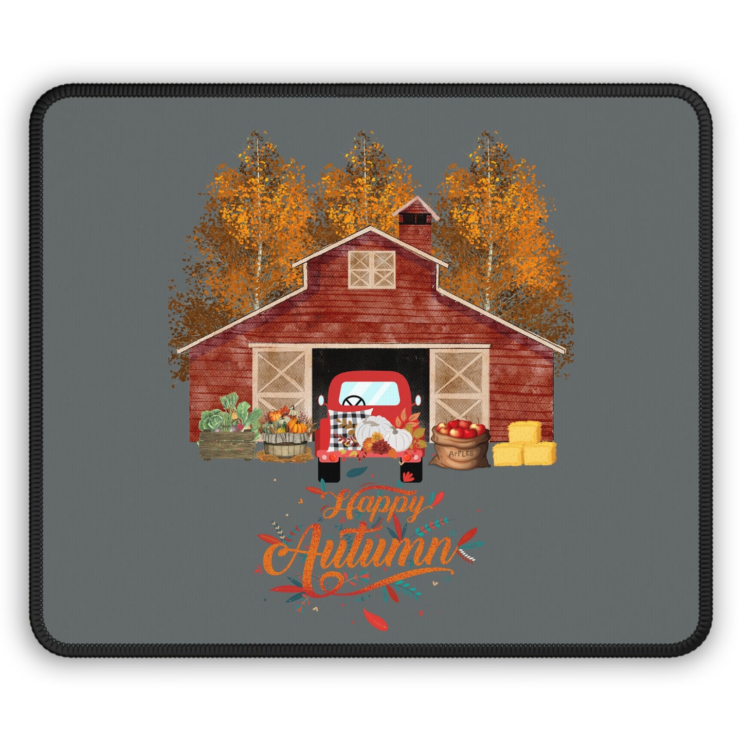 Happy Autumn Gaming Mouse Pad