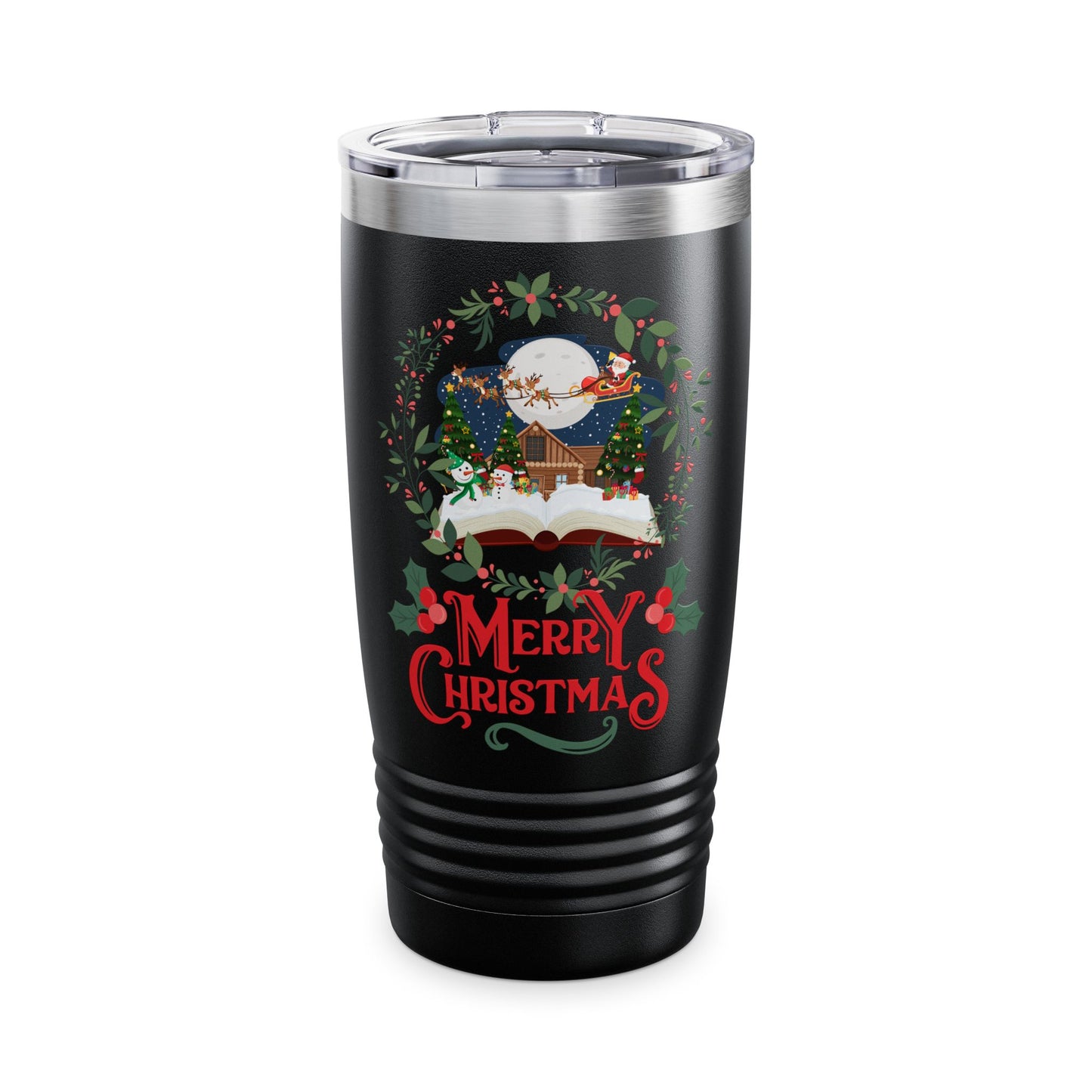 Merry Christmas Ringneck Tumbler, 20oz