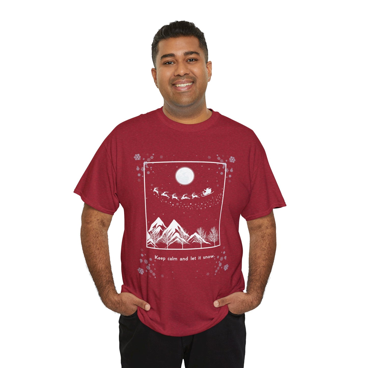 Let it Snow Unisex Heavy Cotton Tee