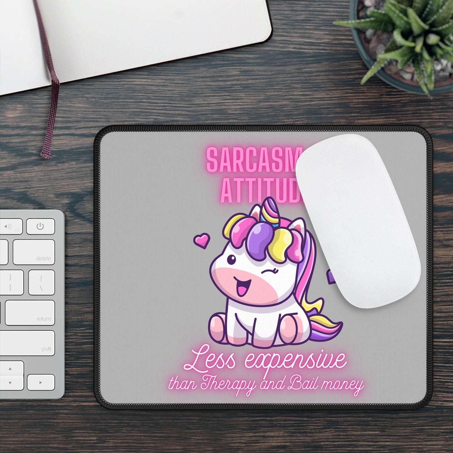Sarcasm & Attitude Gaming Mouse Pad