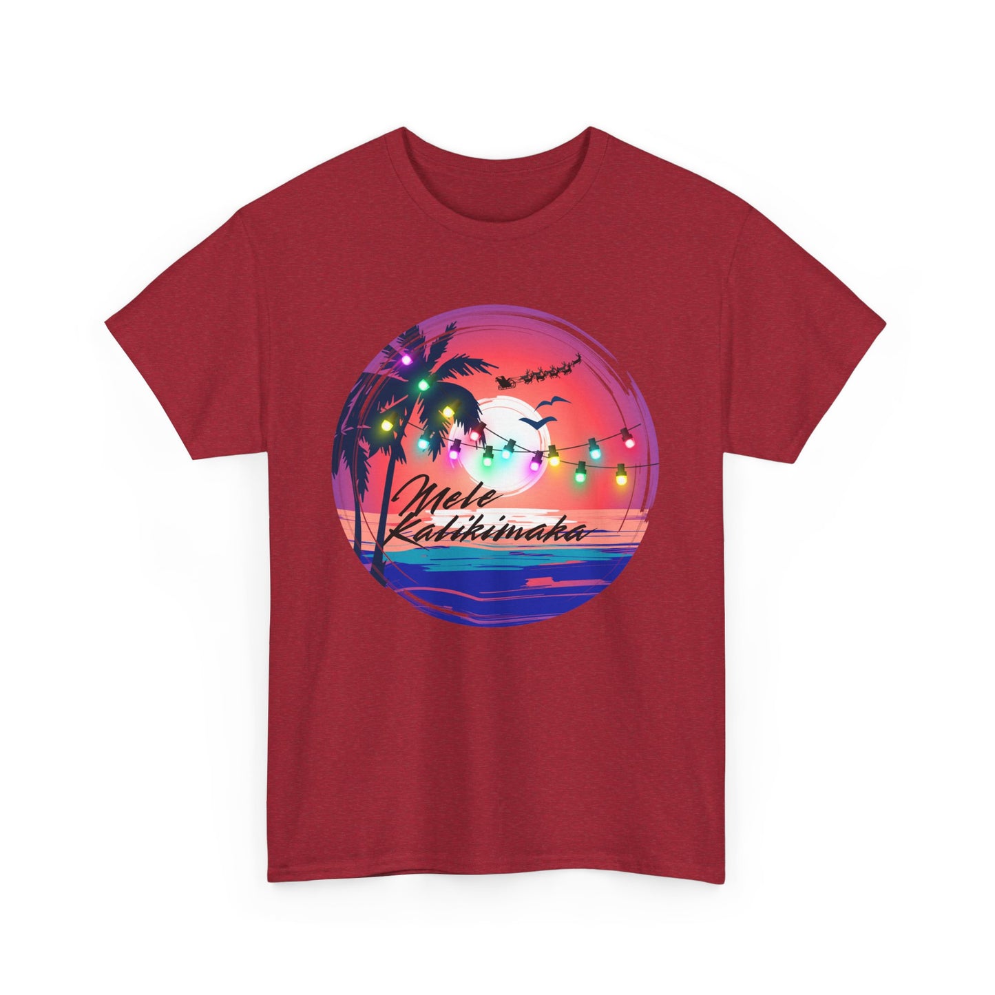 Mele Kalikimaka Unisex Heavy Cotton Tee