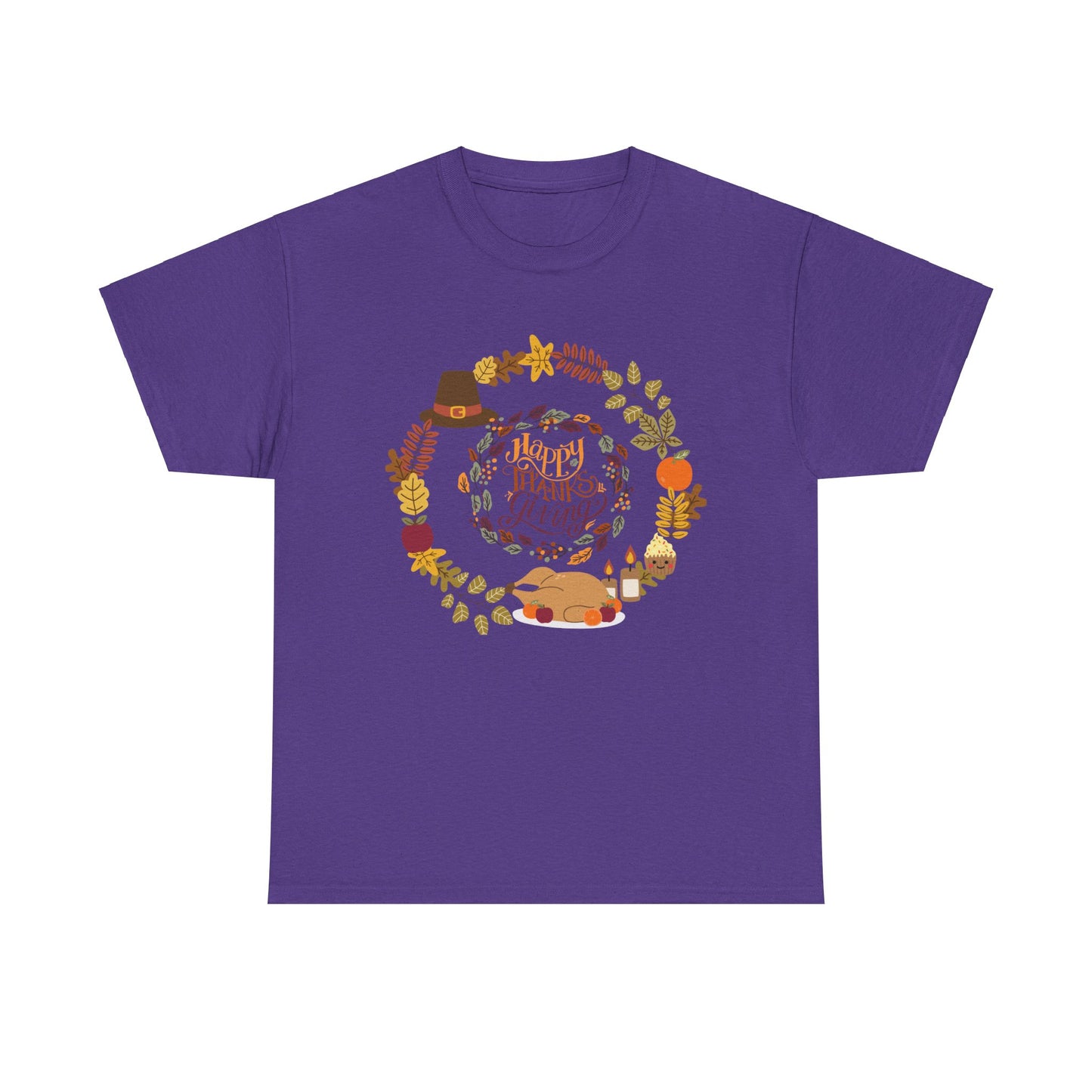 Happy Thanksgiving Unisex Heavy Cotton Tee