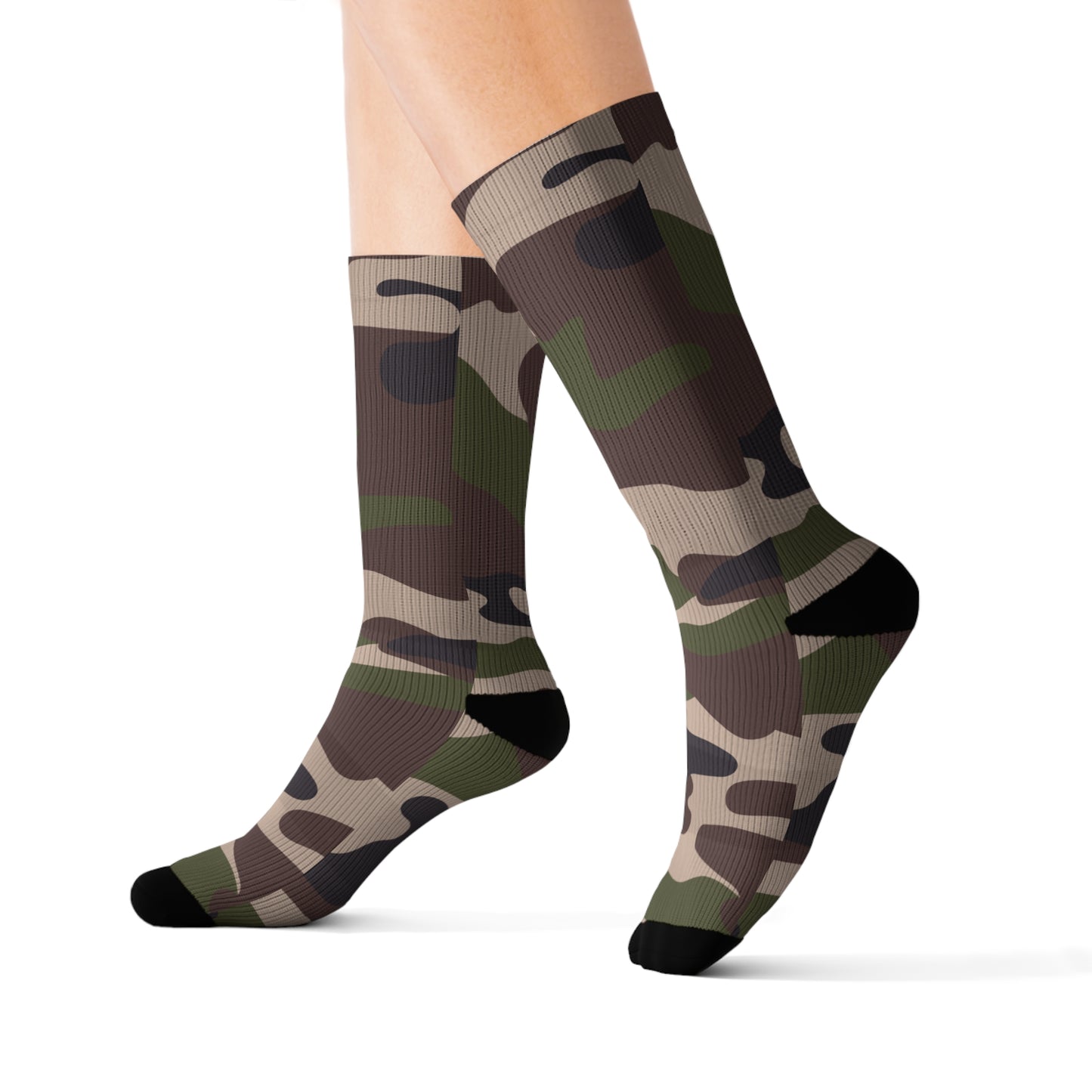 Green Camo Sublimation Socks