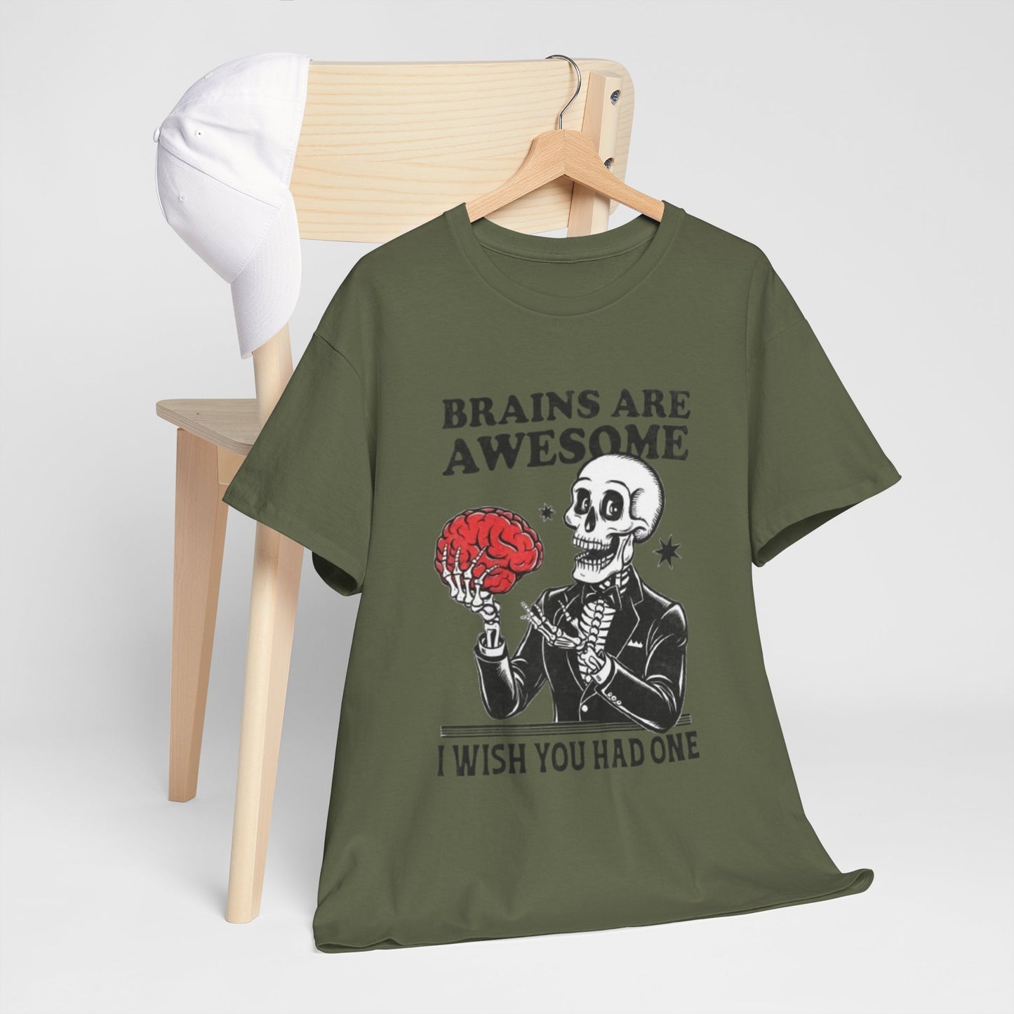 Brains Unisex Heavy Cotton Tee