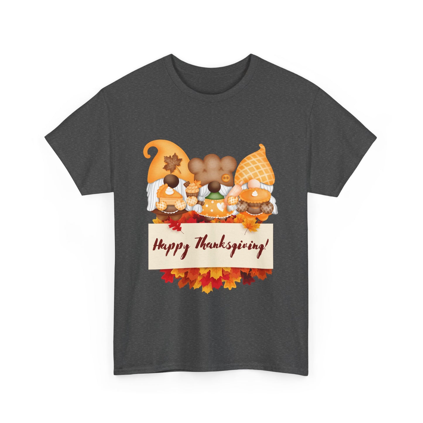 Gnome Thanksgiving Unisex Heavy Cotton Tee