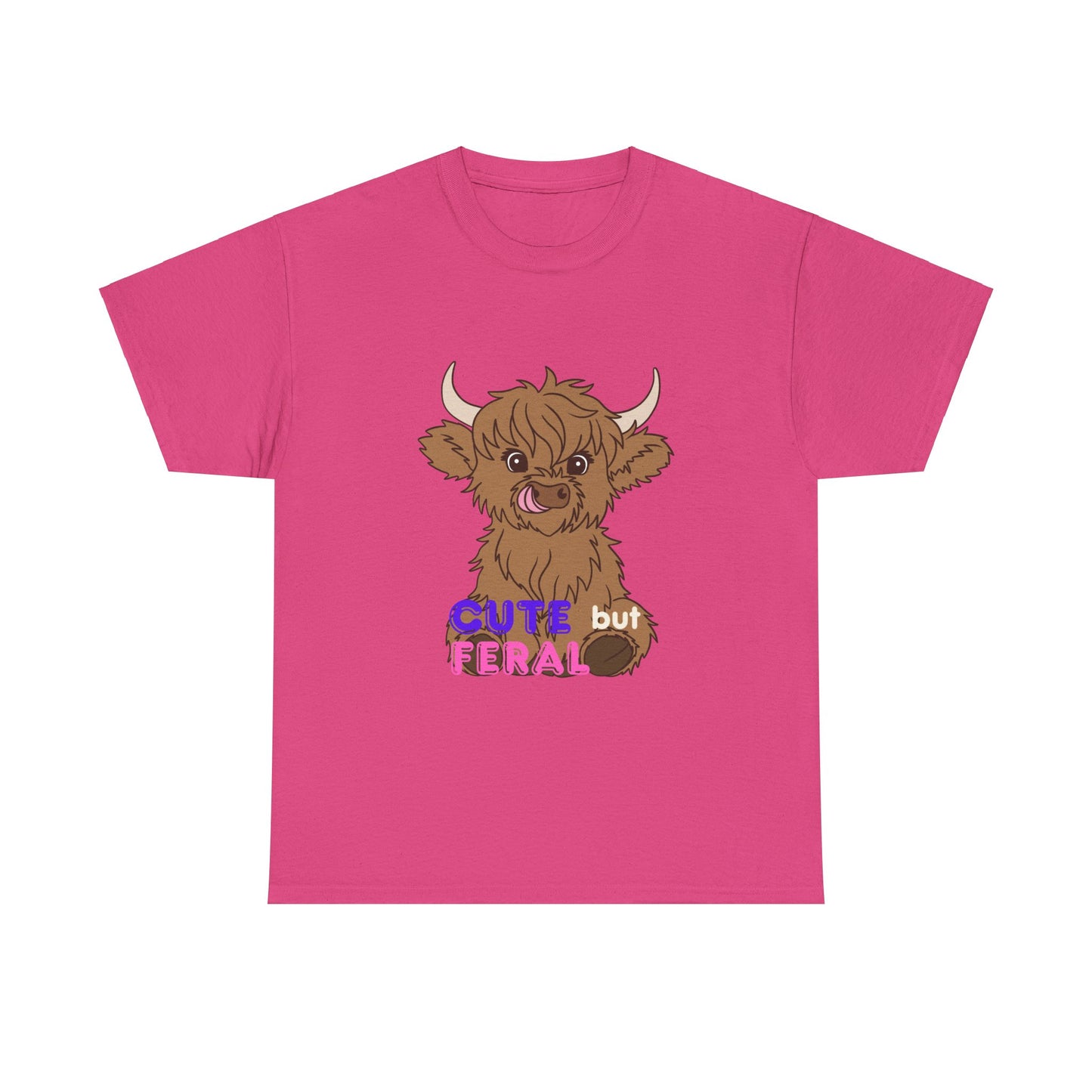 Cute but Feral Unisex Heavy Cotton Tee
