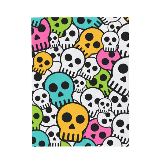 Skulls Velveteen Plush Blanket
