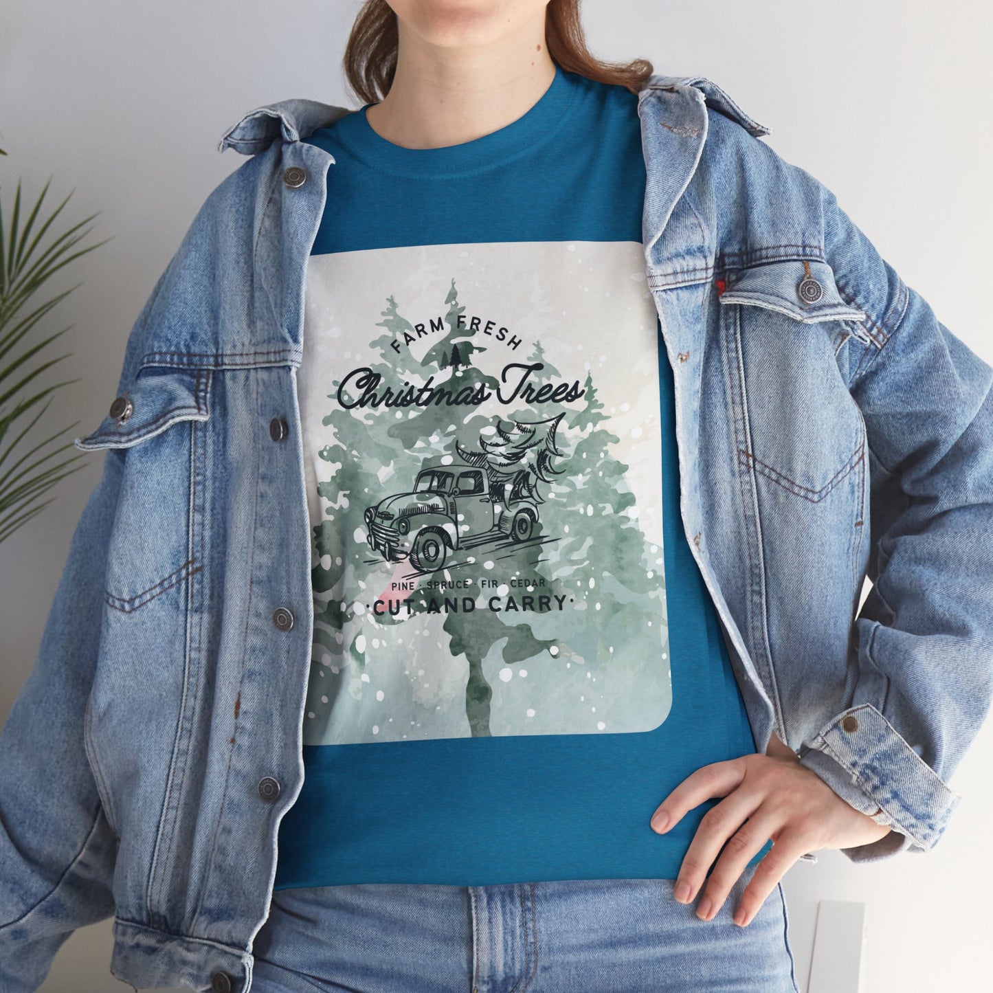 Christmas Trees Unisex Heavy Cotton Tee