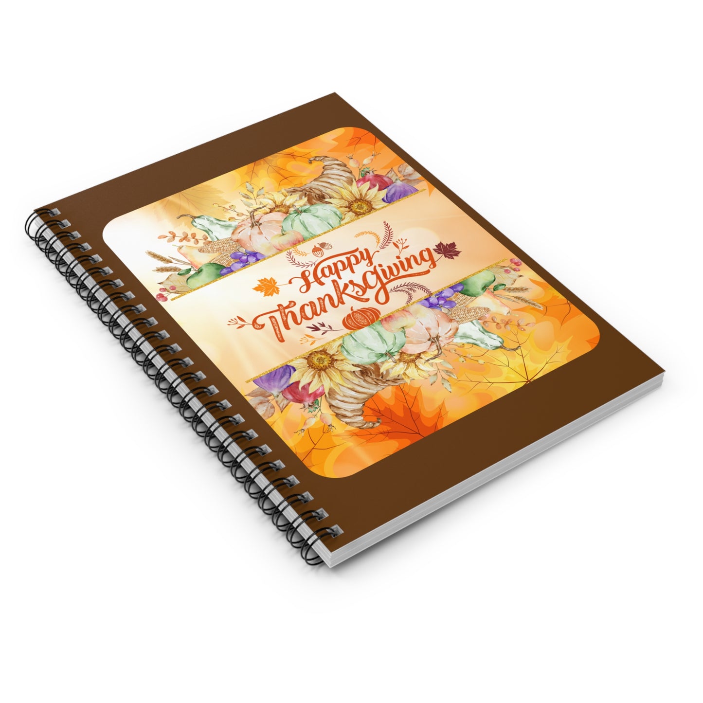 Thanksgiving Spiral Notebook - Ruled Line