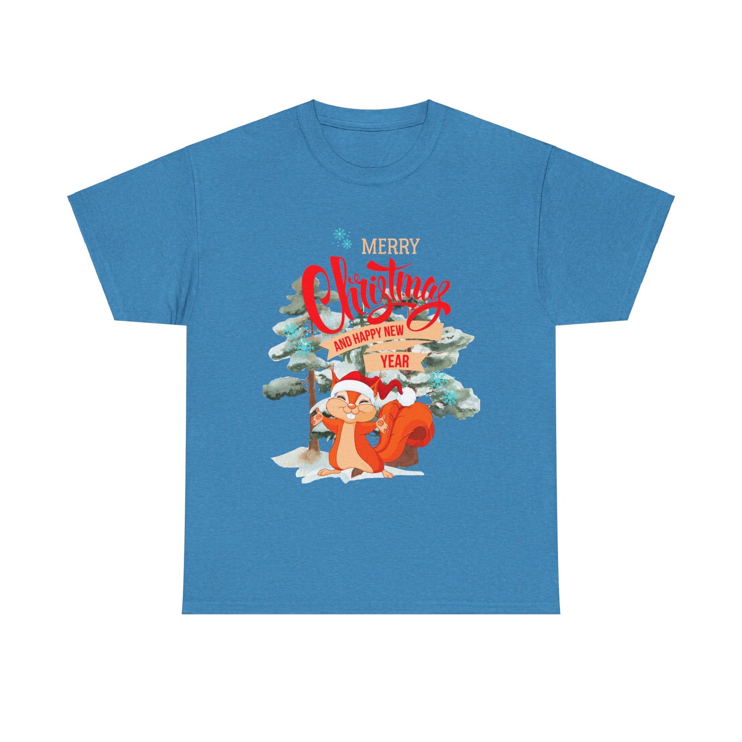 Squirrel Xmas Unisex Heavy Cotton Tee