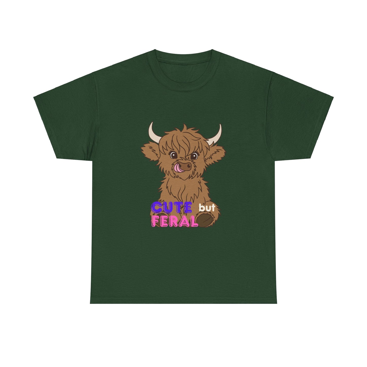 Cute but Feral Unisex Heavy Cotton Tee