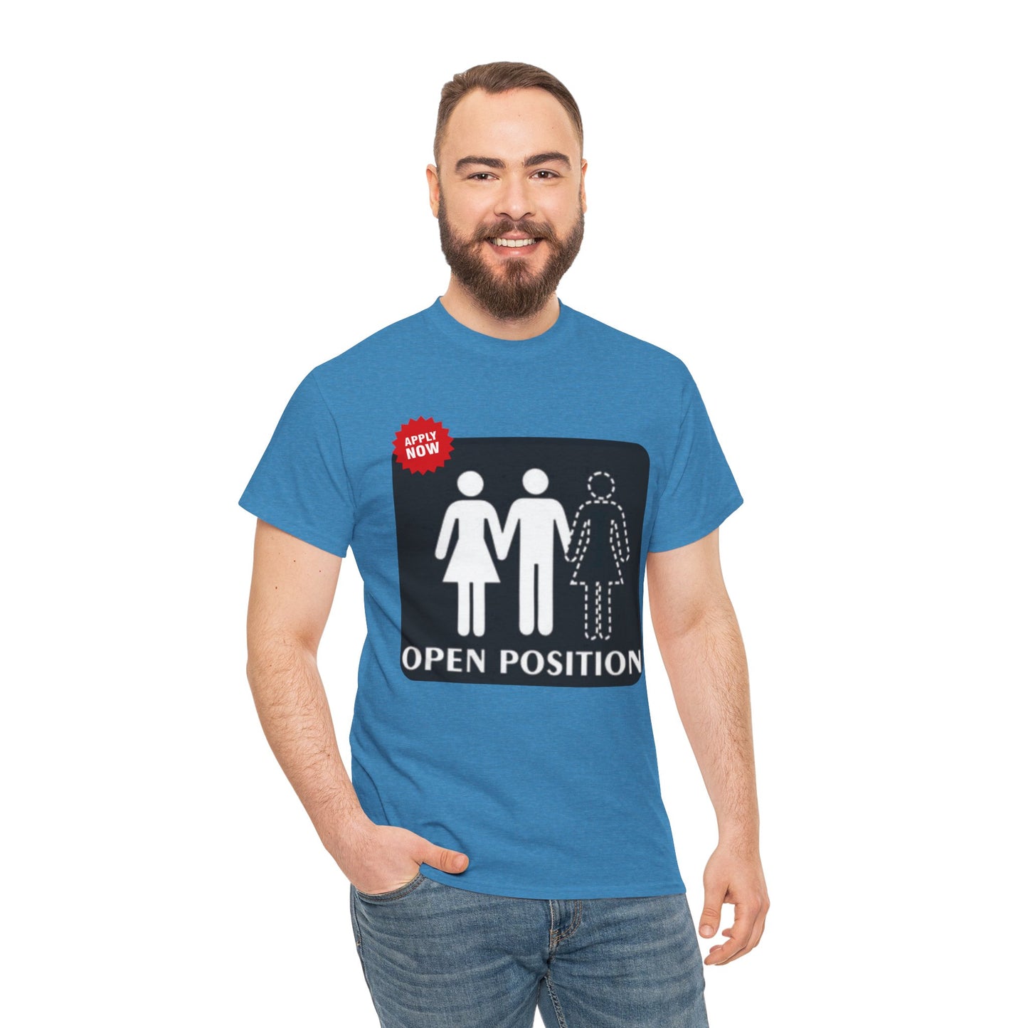 Open Position 2 Unisex Heavy Cotton Tee