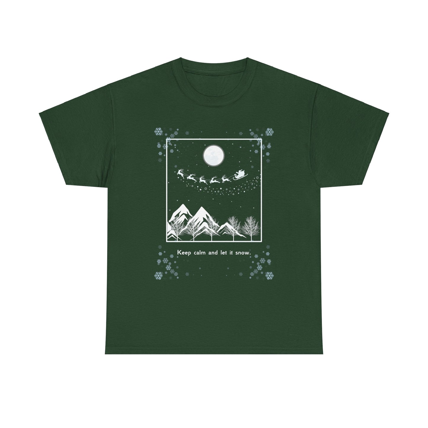 Let it Snow Unisex Heavy Cotton Tee