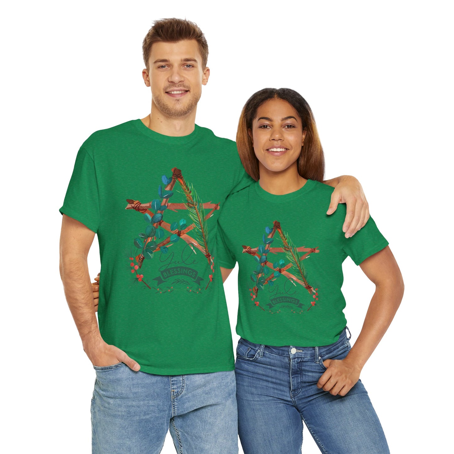 Yule Blessings Unisex Heavy Cotton Tee