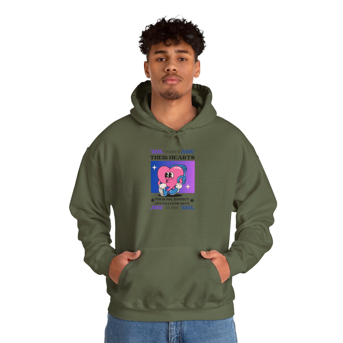 Love Hearts Unisex Heavy Blend™ Hooded Sweatshirt