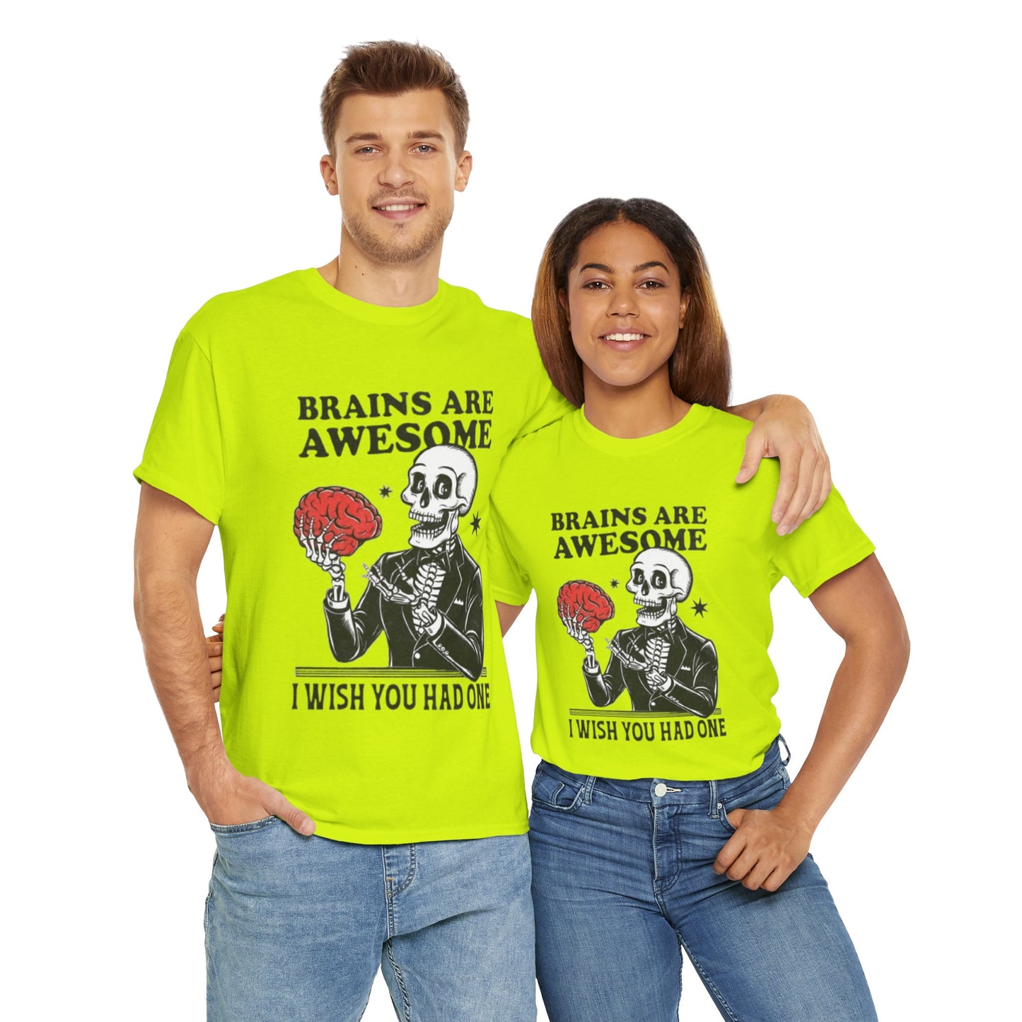 Brains Unisex Heavy Cotton Tee