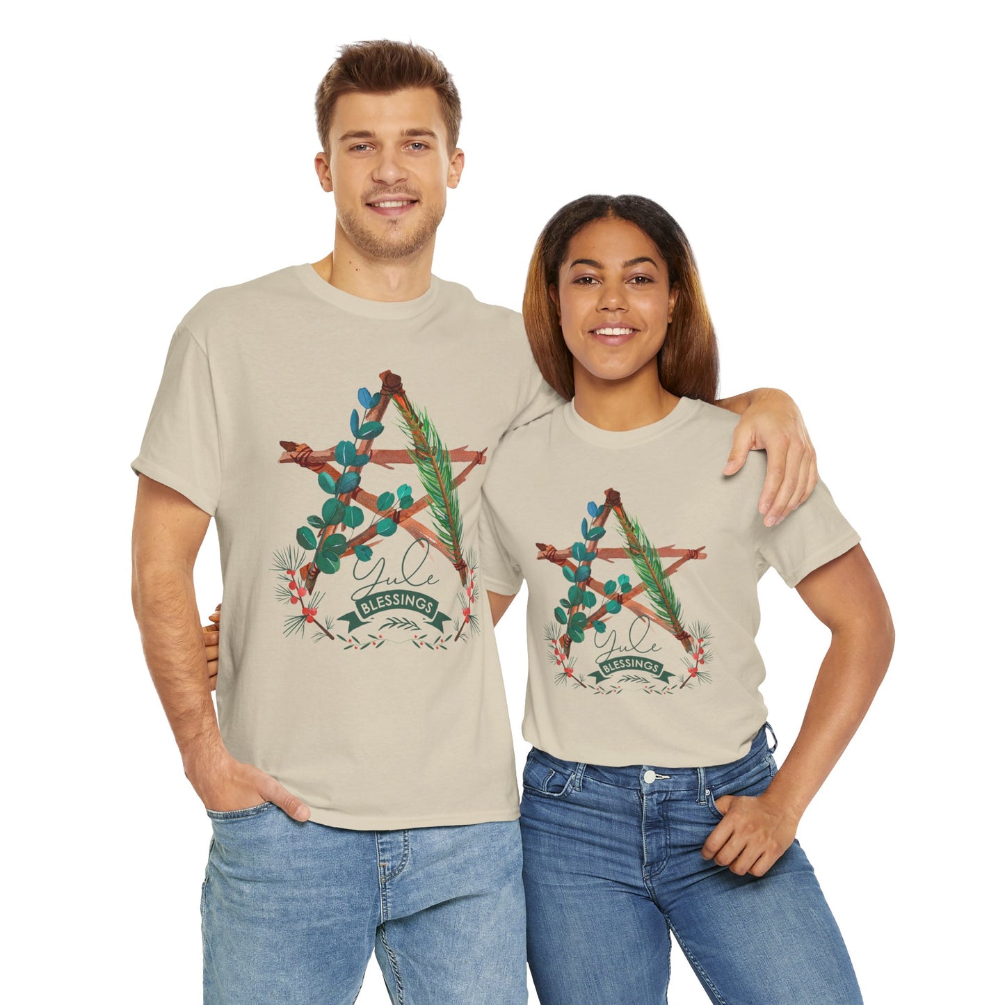 Yule Blessings Unisex Heavy Cotton Tee