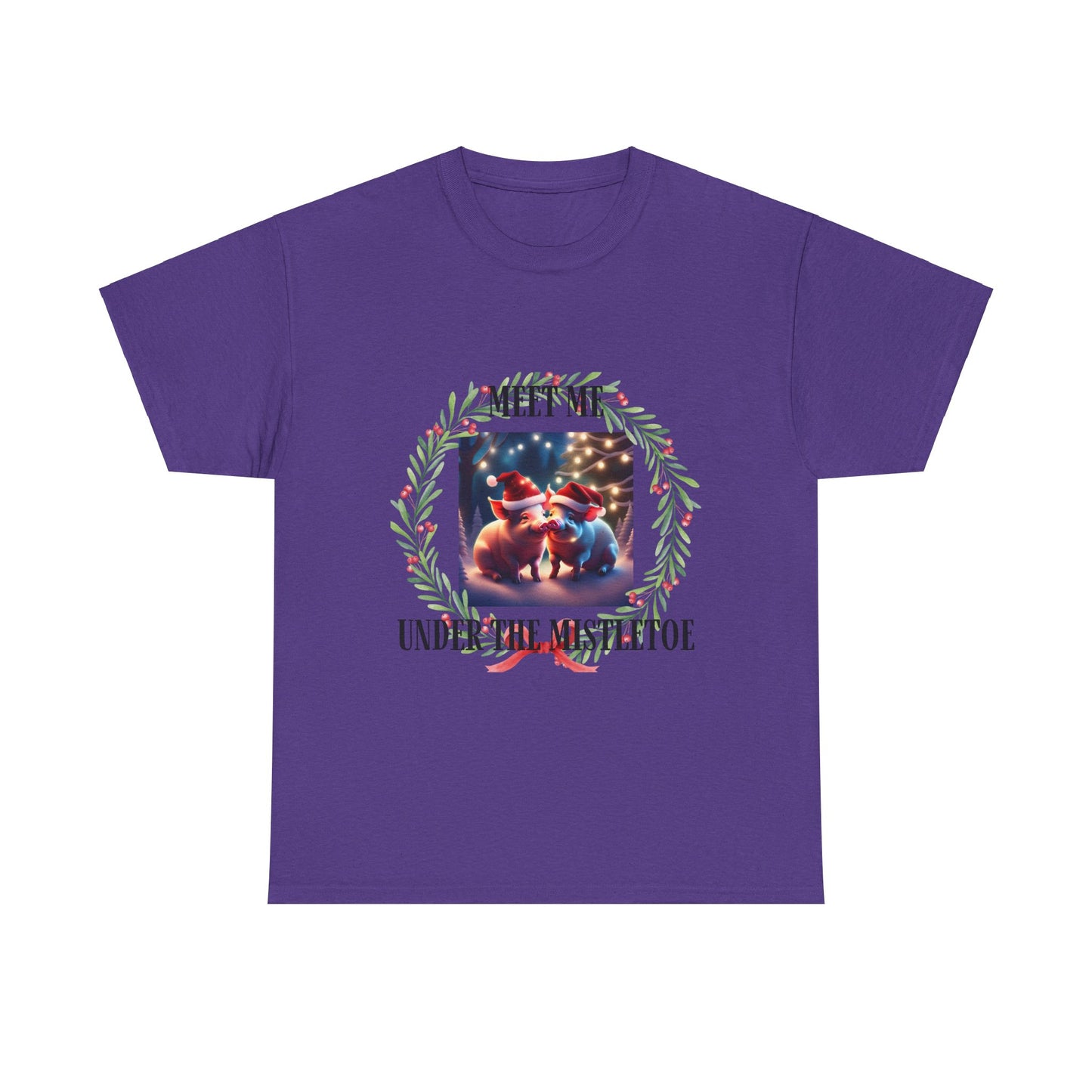 Xmas Pigs Unisex Heavy Cotton Tee