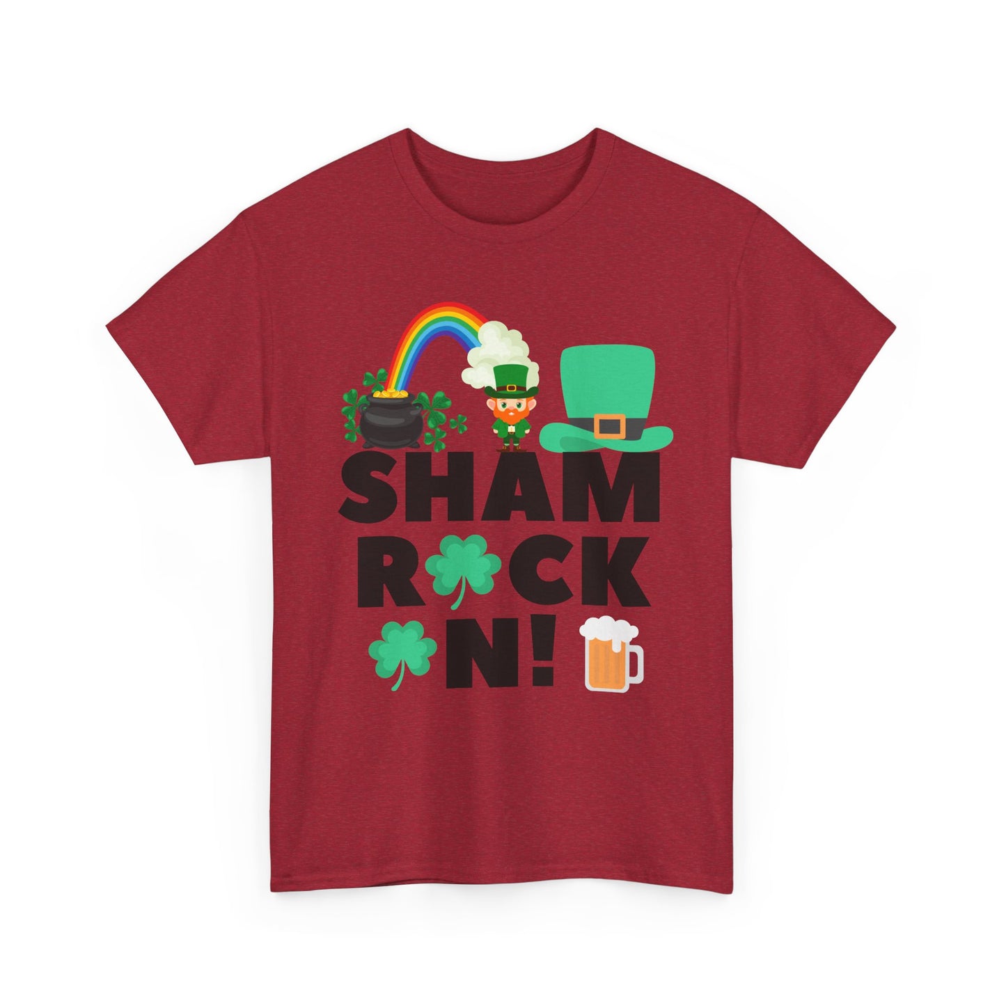 Shamrock On Unisex Heavy Cotton Tee